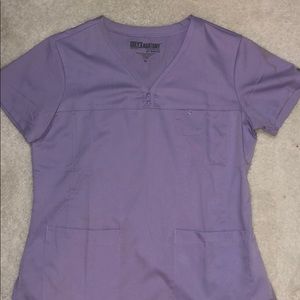 Gently Used Greys Anatomy by Barco Scrub Top
